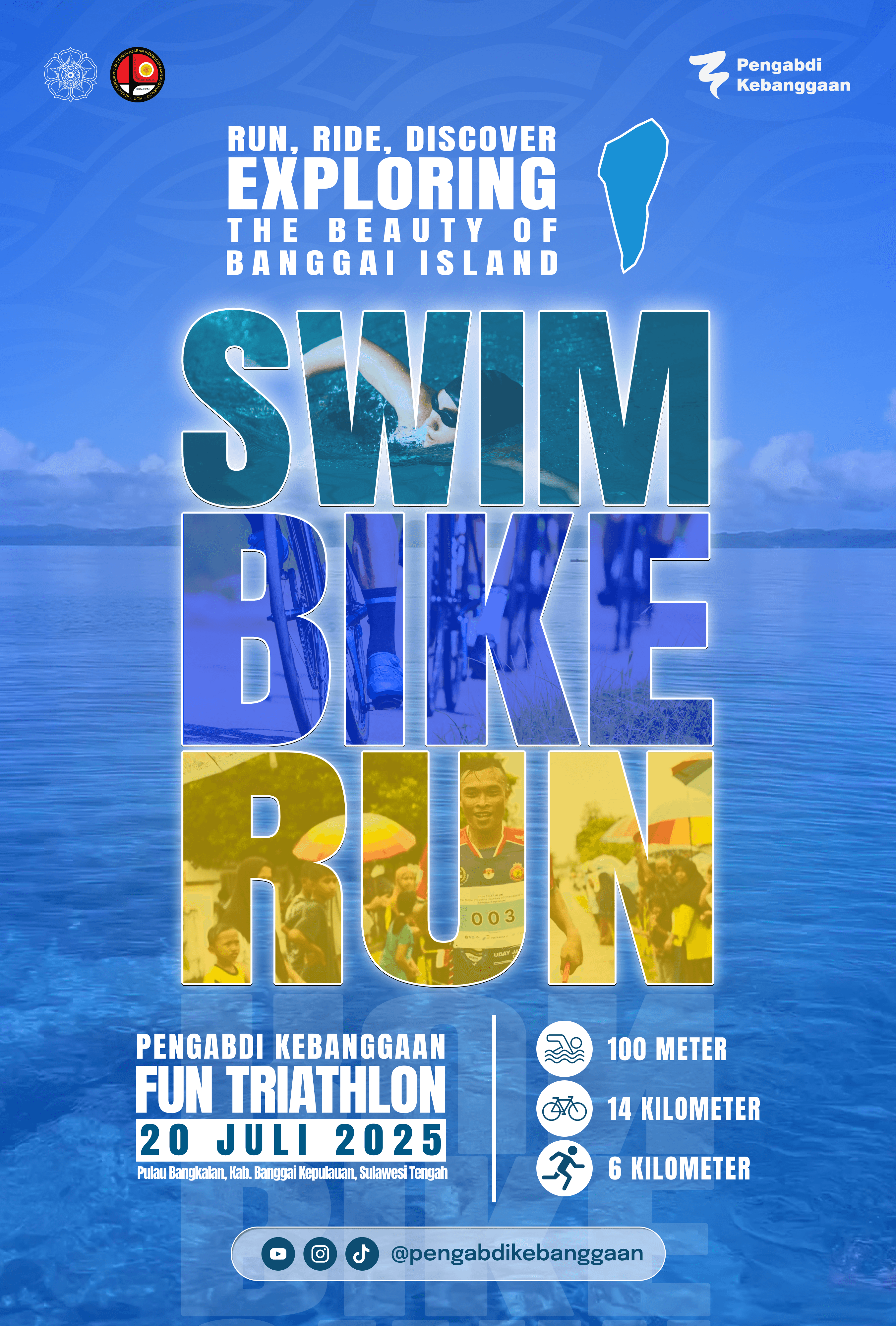 Bupati Bangkep Resmikan Fun Triathlon 2025 di Bungin preview 1