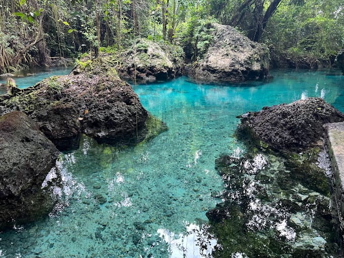 Pemandangan udara Danau Paisu Pok